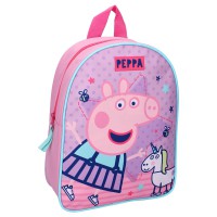 Ghiozdan copii Peppa Pig, roz, inaltime 28 cm