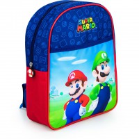 Ghiozdan copii Super Mario - Mario si Luigi, multicolor, inaltime 31 cm