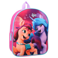 Ghiozdan pentru copii, My Little Pony, design 3D multicolor, 31 x 25 x 9 cm