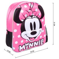 Ghiozdan prescolari Disney - Minnie Mouse, design 3D, inaltime 31 cm