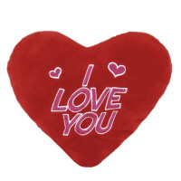 Inima de plus cu text I Love You, multicolor, 20 x 17 cm