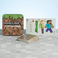 Joc de carti Minecraft in cutie metalica