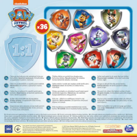 Joc de memorie Paw Patrol pentru copii, 2 in 1