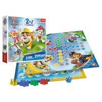 Joc Trefl 2 in 1, Paw Patrol - Ludo si Cursa Catelusilor