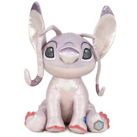 Jucarie de plus cu sunet Lilo si Stitch Colectia Glitter - Angel, inaltime 32 cm