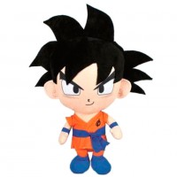 Jucarie de plus Dragon Ball - Super Goku, par negru, multicolor, inaltime 24 cm