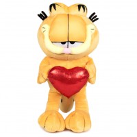Jucarie de plus Garfield cu inimioara, multicolor, inaltime 21 cm