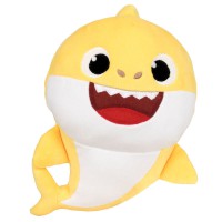 Jucarie de plus muzicala Baby Shark, multicolor, inaltime 26 cm
