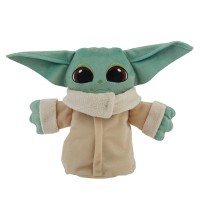 Jucarie de plus Star Wars - Baby Yoda, The Mandalorian - Grogu The Child, transformabila, multicolor, inaltime 18 cm