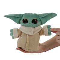 Jucarie de plus Star Wars - Baby Yoda, The Mandalorian - Grogu The Child, transformabila, multicolor, inaltime 18 cm