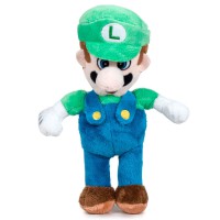 Jucarie de plus, Super Mario Bros - Luigi, multicolor, inaltime 20 cm