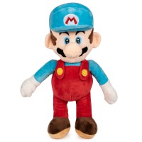 Jucarie de plus Super Mario Bros - Mario Azul, multicolor, inaltime 35 cm