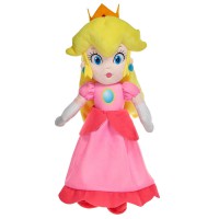 Jucarie de plus, Super Mario Bros - Peach, multicolor, inaltime 35 cm