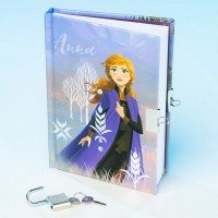 Jurnal copii Disney - Frozen - Anna, inchidere cu lacat, dimensiuni 16 x 11 cm