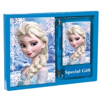 Jurnal copii Disney - Frozen - Elsa + bonus carticica pentru telefoane si pix