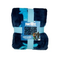 Patura Fortnite - Shuffle tip fleece, poliester, design multicolor, dimensiune 150 cm x 100 cm