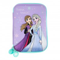 Penar Disney Frozen - Anna si Elsa, echipat, un compartiment, design 3D multicolor, 21 x 14 x 4 cm