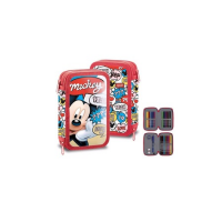 Penar Disney - Mickey Mouse, echipat, 2 compartimente, multicolor, 19.5 x 12.5 x 4 cm