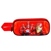 Penar Marvel Avengers - Iron Man, design 3D, 2 compartimente, dreptunghiular, dimensiuni 21 x 10 x 7 cm