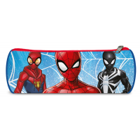 Penar Marvel Avengers - Spider-Man, neechipat, un compartiment, cilindric, negru, lungime 22 cm, diametru 7.5 cm