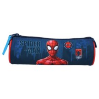 Penar Marvel - Spider-Man, neechipat, un compartiment, cilindric, multicolor, lungime 20 cm, diametru 7 cm