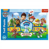 Puzzle Paw Patrol, 100 piese, dimensiune 41 x 27.5 cm