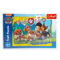 Puzzle Paw Patrol - Ryder si Prietenii, 30 piese, dimensiune 27 x 20 cm