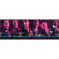 Puzzle Stranger Things, format panorama, 1000 piese, dimensiune 99 x 33 cm
