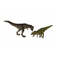 Set 2 figurine Colectia de Dinozauri - Allosaurus si Carnotaurus, inaltime 8-10 cm