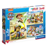 Set 3 x Puzzle Paw Patrol, 48 piese, dimensiune 32 x 22 cm