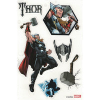 Set 33 stickere decorative, de interior, din vinil - Avengers - Thor, Iron Man, Captain America, Hulk, Black Panther