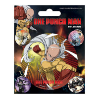 Set 5 stickere decorative, de interior - One Punch Man Atomic Fist