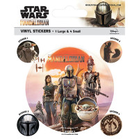 Set 5 stickere decorative, de interior - Star Wars - The Mandalorian