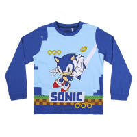 Set pijama pentru copii Sonic The Hedgehog, bluza si pantalon, multicolor, bumbac 100%, marimea 140, 10 ani