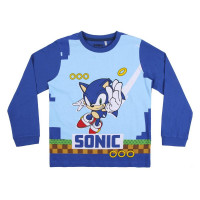 Set pijama pentru copii Sonic The Hedgehog, bluza si pantalon, multicolor, bumbac 100%, marimea 152, 12 ani