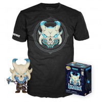 Set tricou Fortnite si figurina Fortnite Ragnarok, tricou marimea M, figurina 12 cm inaltime