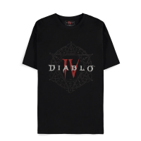 Tricou barbati Diablo IV - Pentagram Logo, bumbac 100%