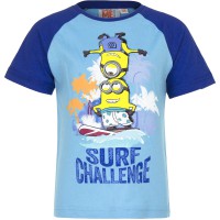 Tricou copii Minions - Surfing, multicolor, bumbac, marimea 98, 3 ani, model 1