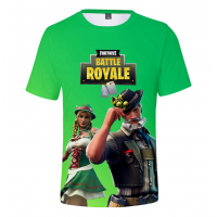 Tricou Fortnite, marime M, Unisex, imprimeu multicolor model 1