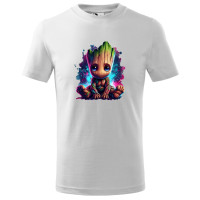 Tricou pentru copii Baby Groot, imprimeu multicolor, bumbac 100%, unisex, model 2