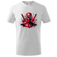 Tricou pentru copii Deadpool, imprimeu multicolor, bumbac 100%, unisex