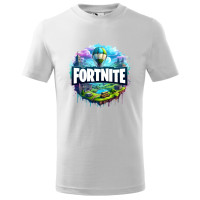 Tricou pentru copii Fortnite, imprimeu multicolor, bumbac 100%, unisex, model 2