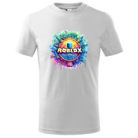 Tricou pentru copii Roblox, imprimeu multicolor, bumbac 100%, unisex