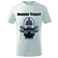 Tricou pentru copii Skibidi Toilet, imprimeu multicolor, bumbac 100%, unisex, model 6