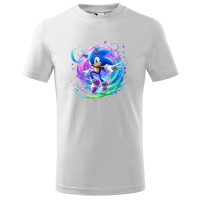 Tricou pentru copii Sonic the Hedgehog, imprimeu multicolor, bumbac 100%, unisex