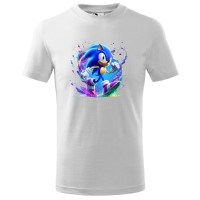 Tricou pentru copii Sonic the Hedgehog, imprimeu multicolor, bumbac 100%, unisex, model 4