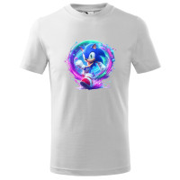 Tricou pentru copii Sonic the Hedgehog, imprimeu multicolor, bumbac 100%, unisex, model 5