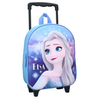 Troler sau ghiozdan prescolari Disney Frozen - Elsa, design 3D, inaltime 36 cm