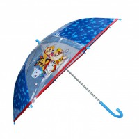 Umbrela copii Paw Patrol, multicolor, material transparent, deschidere manuala